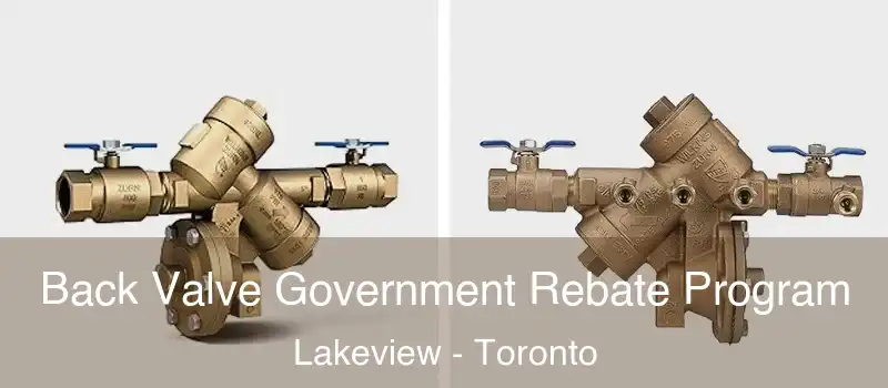  Back Valve Government Rebate Program Lakeview - Toronto