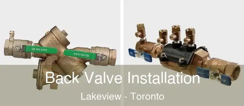  Back Valve Installation Lakeview - Toronto