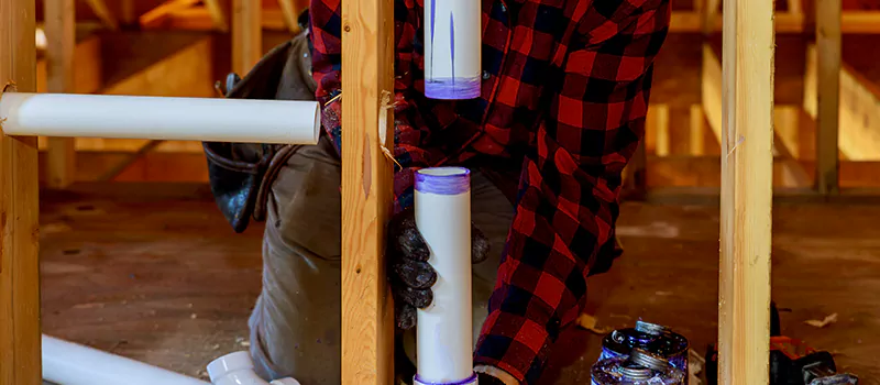Process of Rough In Plumbing in Lakeview, Toronto