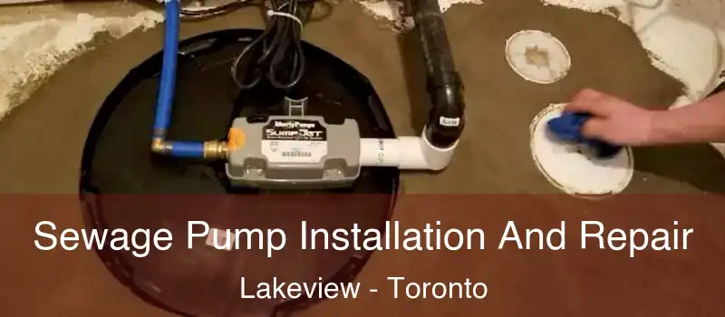  Sewage Pump Installation And Repair Lakeview - Toronto