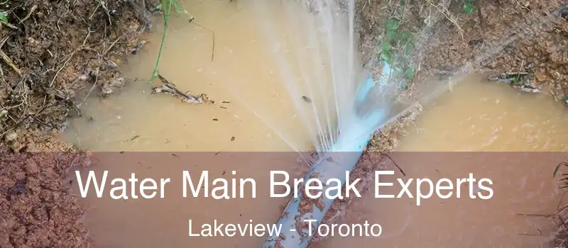  Water Main Break Experts Lakeview - Toronto
